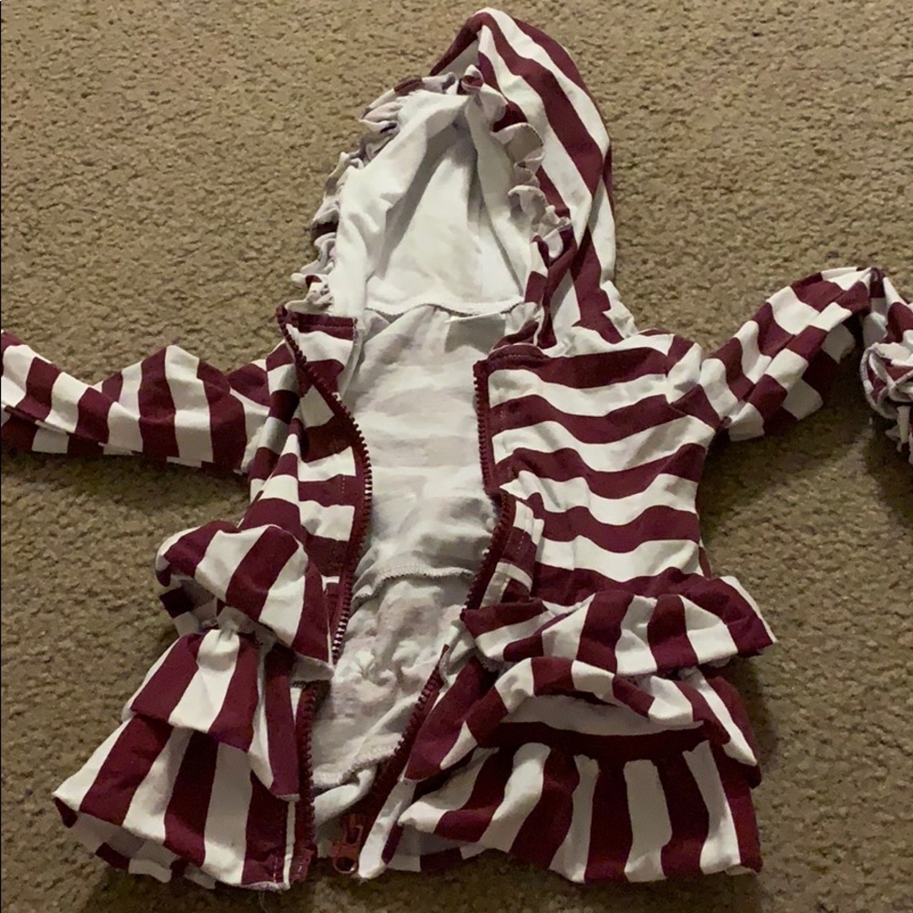 Ruffled hoodie